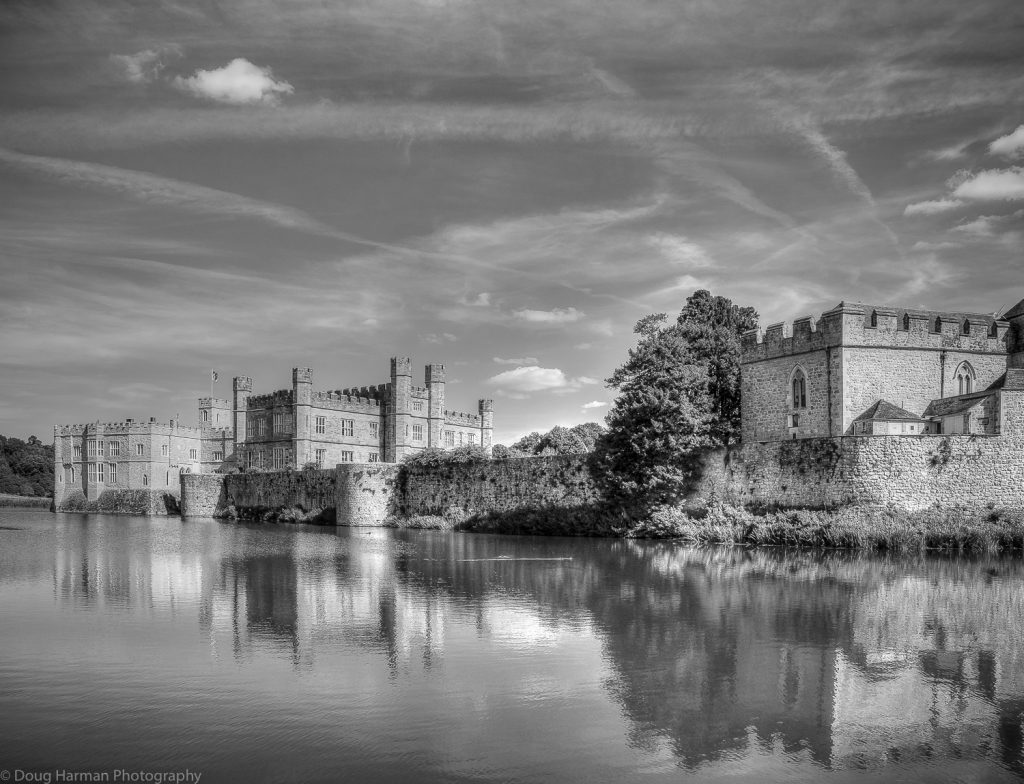 Leeds Castle, Kent with reflections.